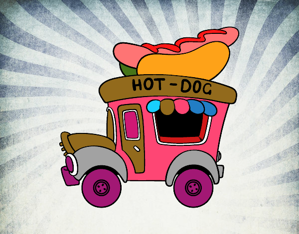 Food truck de perritos calientes