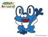 Froakie saludando