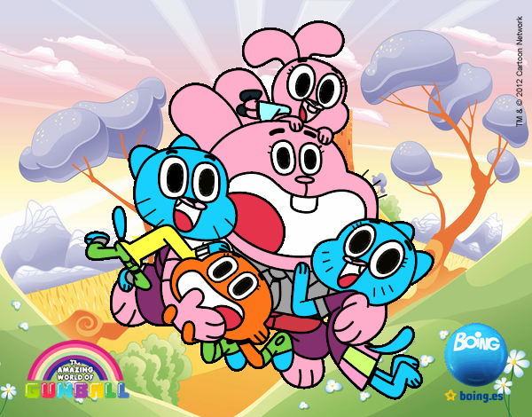 Gumball y amigos contentos