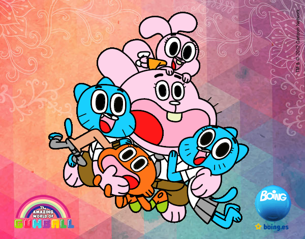 Gumball y amigos contentos