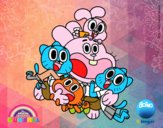 Gumball y amigos contentos