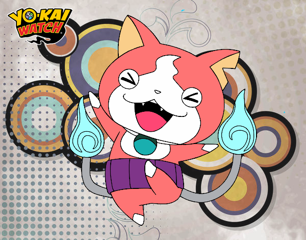 Jibanyan feliz