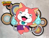 Dibujo Jibanyan feliz pintado por paris-