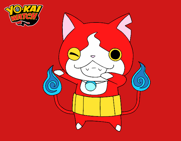 Jibanyan guiñando el ojo