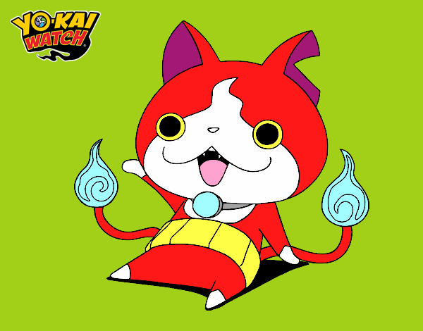 Jibanyan saludando