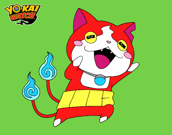 Jibanyan super feliz