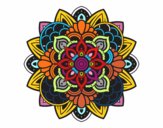 Dibujo Mandala decorativa pintado por paris-