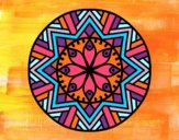 Dibujo Mandala flor de bambú pintado por Negrita68