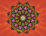 Dibujo Mandala frutal pintado por Negrita68