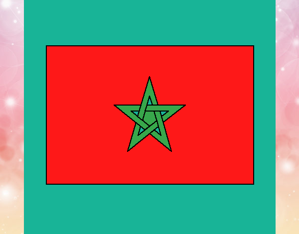 la bandera de marruecos