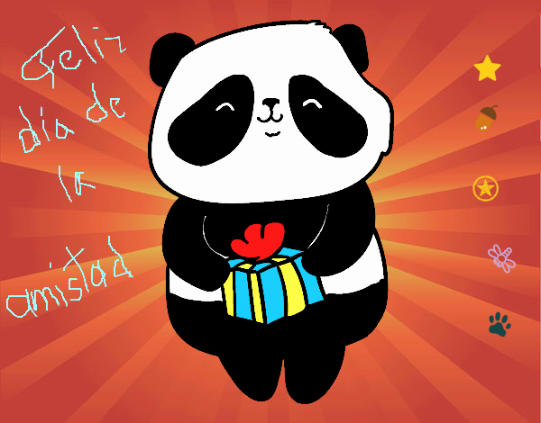 Panda con regalo