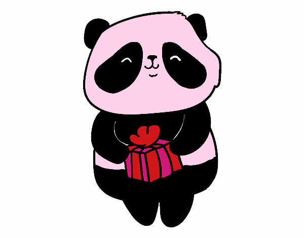 Panda con regalo