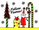 Postal Felices Fiestas