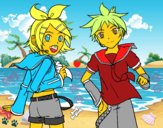 Rin y Len Kagamine Vocaloid