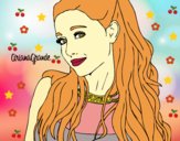 Dibujo Ariana Grande con collar pintado por fefiii