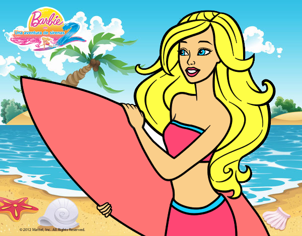 Barbie va a surfear