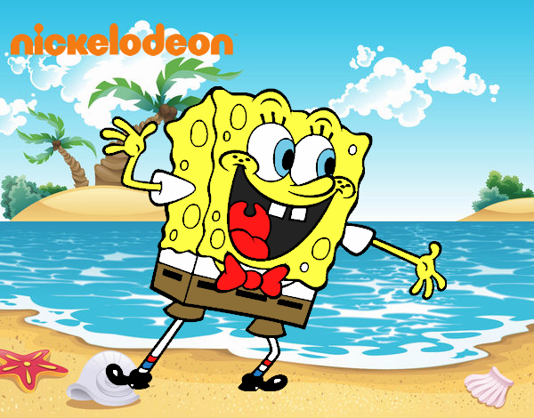 Bob Esponja saludando