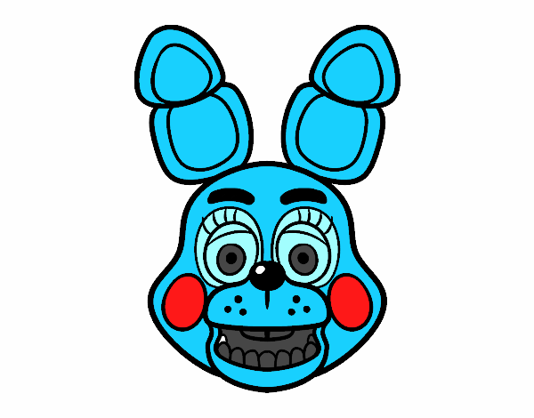 Cara de Toy Bonnie de Five Nights at Freddy's