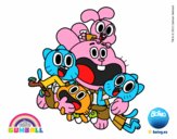 Gumball y amigos contentos