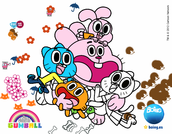 Gumball y amigos contentos