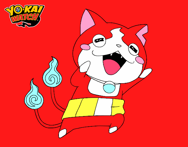 Jibanyan super feliz