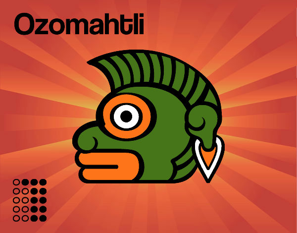 Dibujo Los días aztecas: el mono Ozomatli pintado por 145434