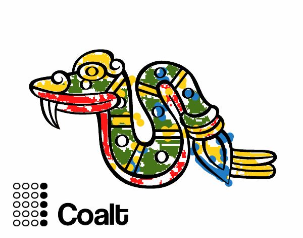 Dibujo Los días aztecas: la serpiente Cóatl pintado por laura2105