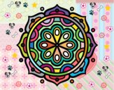 Dibujo Mandala para meditar pintado por HAOHAE