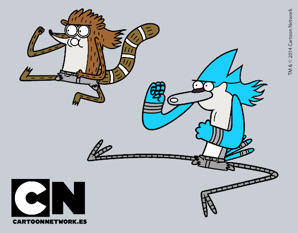 Mordecai y Rigby karatekas