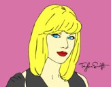 Dibujo Taylor Swift pintado por fefiii