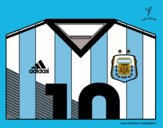 Camiseta del mundial de fútbol 2014 de Argentina