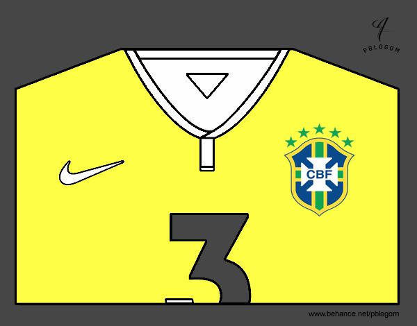 Camiseta del mundial de fútbol 2014 de Brasil