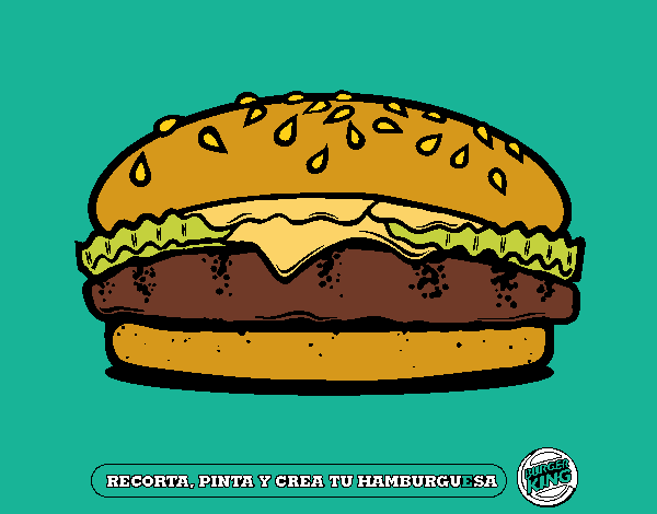 si te gusta la hamburguesa no importa de que gusto dale 5 estrallas al dibujo