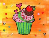Dibujo Cupcake delicioso pintado por yenife