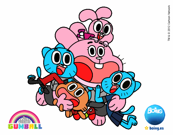 Gumball y amigos contentos