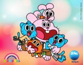 Gumball y amigos contentos