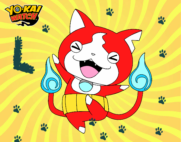 Jibanyan feliz