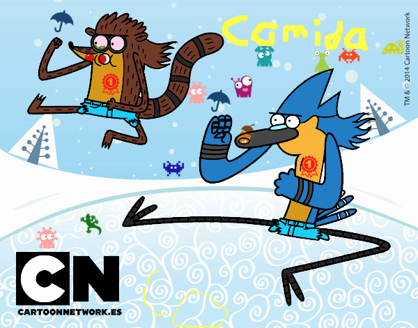 Mordecai y Rigby karatekas