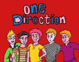 Dibujo One Direction 3 pintado por LALALUPSI