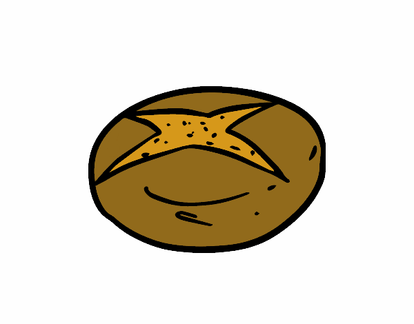 Dibujo Pan de quilo pintado por yenife