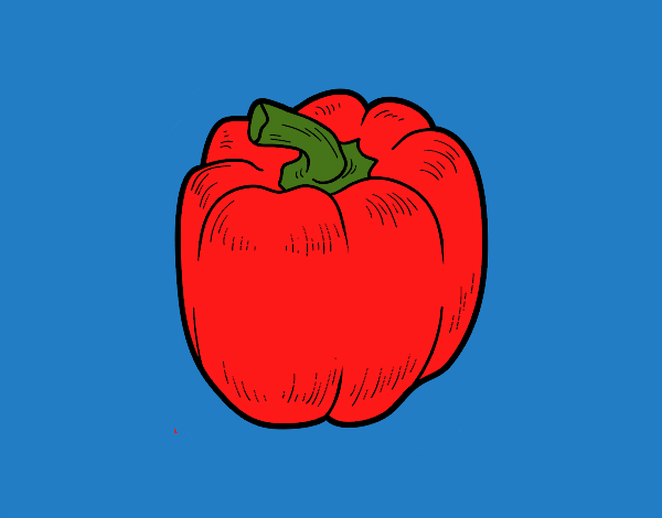 Un pimiento rojo