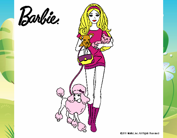 Barbie con sus mascotas