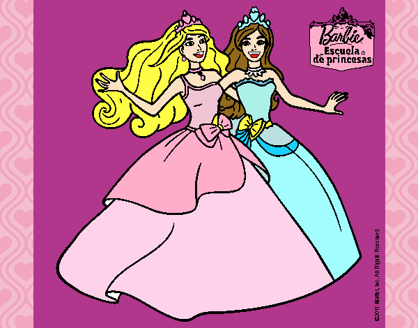 Barbie y su amiga súper felices