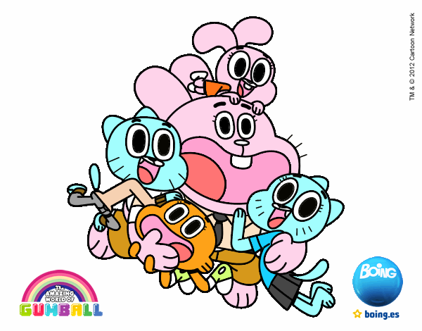 Gumball y amigos contentos