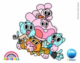 Gumball y amigos contentos