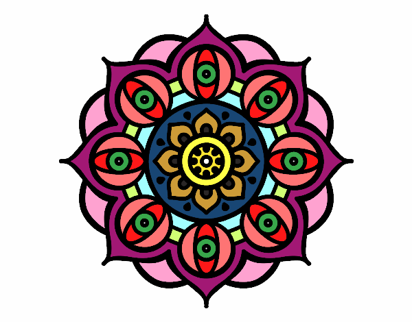 Mandala ojos abiertos