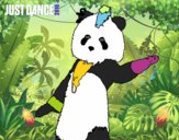 Dibujo Oso Panda Just Dance pintado por gabo86224