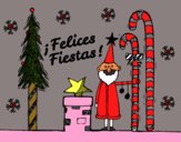 Postal Felices Fiestas