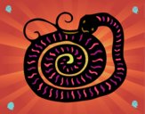 Dibujo Signo de la serpiente pintado por boomboom