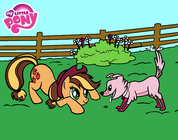 Applejack y Winona